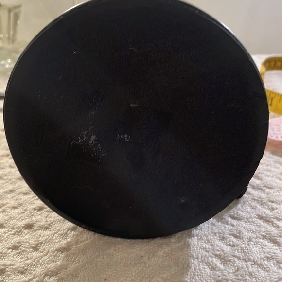 Glass Cylinder Round Wood Base Lamp Adhesive Bottom - Picture 6 of 8